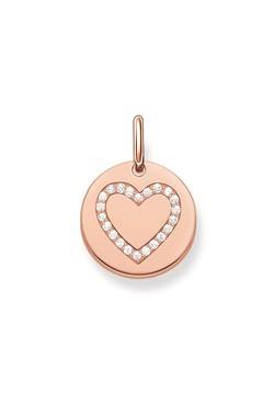Thomas Sabo Rose Gold Heart Coin Pendant Spenders Friend