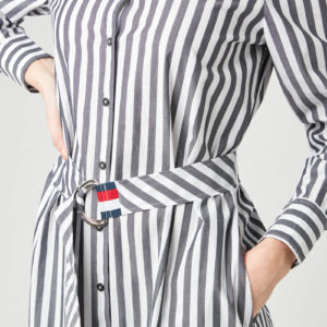 Tommy Hilfiger Women's Poplin Midi Shirt Dress SpendersFriend