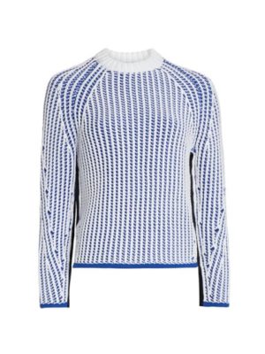 Two-Tone Ribbed Knit Pullover Spenders Friend