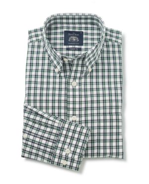White Green Navy Check Button-Down Shirt Xxxl Standard SpendersFriend