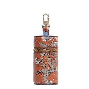 Cylinder Bag Charm - Folk Floral Leather Bag Charm Spenders Friend